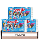 Gansito Snack Cake cubierto con chocolate (paquete de 3) y mora y arequipe justo dentro del paquete de 6 cada uno food
