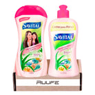 RUUFE Aloe Vera multivitamin shampoo & styling cream (2 pack) savital shampoo con multivitaminas y crema para peinar savital shampoo con multivitaminas y sabila shampoo savital