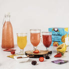 Liquid herbal fruit tea (30 tea bags) Frutalia aromatica de frutas colombia Fruit Tea Sampler, papaya, Blackberry, Passion fruit, Pineapple, Strawberry, Peach, Orange, cape gooseberry, Blueberry, Grenade aromaticas food
