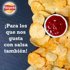 Papas Margarita (12 pack) Extra Crunchy Potato Chips wings BBQ & Natural Salty Flavor Papitas Margarita extra crocantes de Alitas BBQ y naturales saladas mecato Colombiano Colombian Snacks Colombians chips