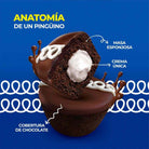 Marinela Pinguino (24 Pinguinos count - 2 pack) Pinguino Marinela Chocolate cupcake filled with delicious cream Mexican snack mexican candy mexican pinata food