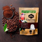 Cafe Quindio Coffee Pods/Capsules 5.5g (2 pack 20 total) Arabic Colombian Roasted Coffee, Single State Coffee, compatibles with original Nespresso® machines. (Gourmet, 20 Pods)