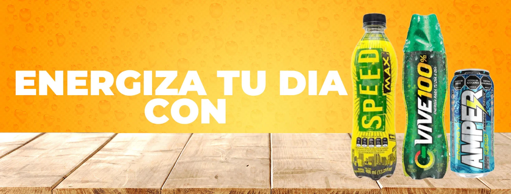 Bebidas Energizantes en RUUFE: Amper, Speed Max y Vive 100 para Mantenerte Energizado