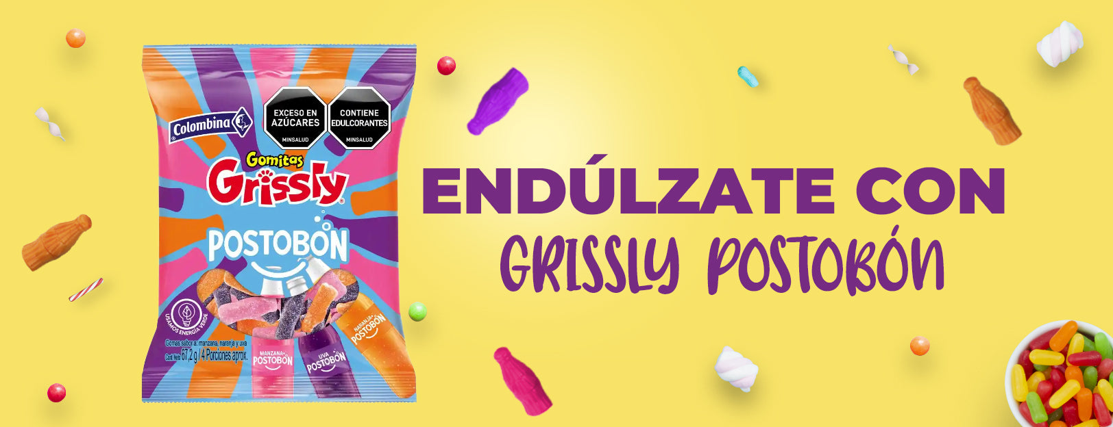 ¡Llegaron las nuevas Gomitas Grissly Postobón!