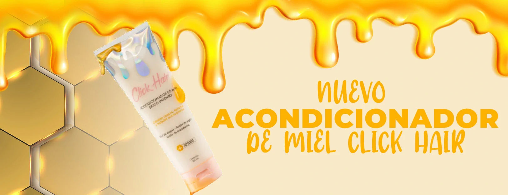 Acondicionador de Miel Click Hair: el secreto para un cabello hidratado, fuerte y lleno de vida