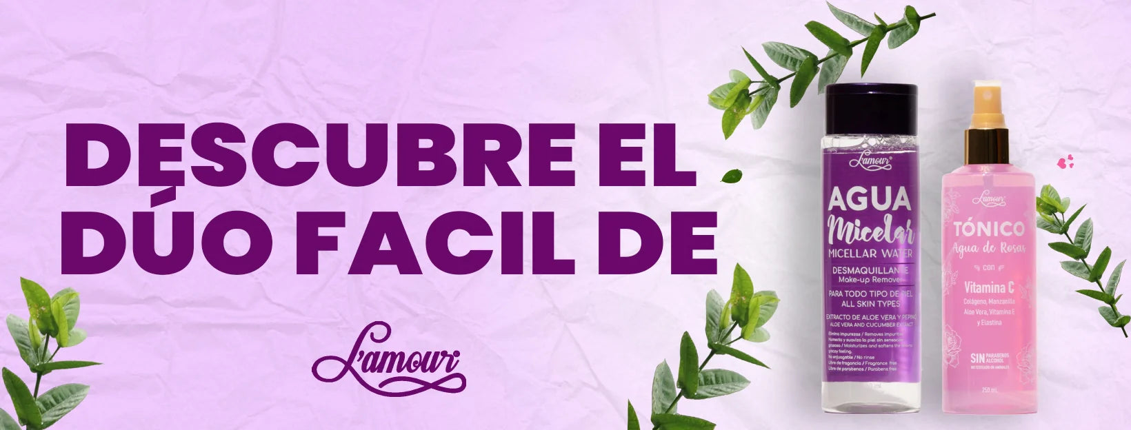 Dúo Facial Lamour: Hidratación y Limpieza para una Piel Radiante