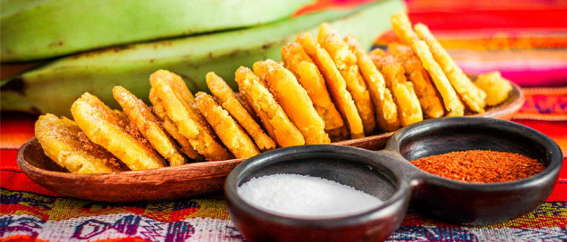 Flavors of Colombia in the World: Ruufe and Precooked Patacones.