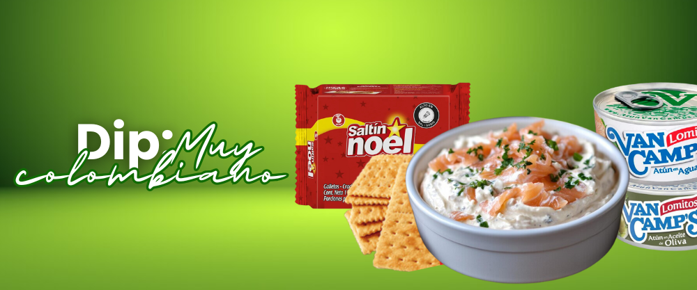 Un bocado de nostalgia: Dip de atún con galletas colombianas