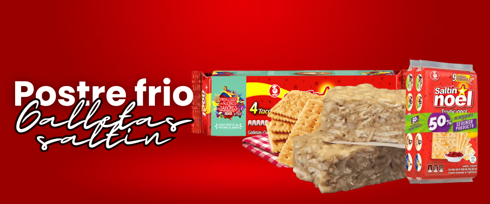 Postre Frío con Galletas Saltín Noel: Un Clásico Colombiano