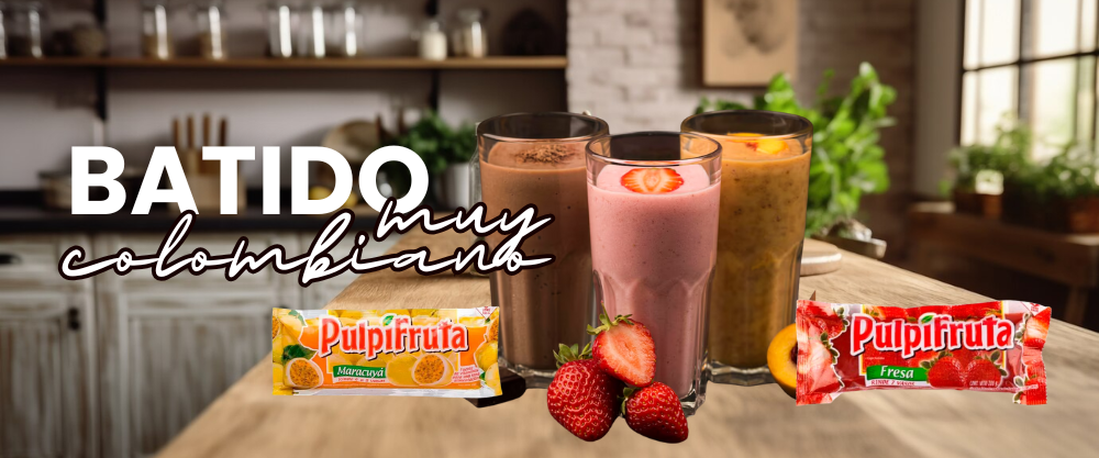 Batido Tropical con Pulpa de Frutas: Frescura y Sabor Colombiano