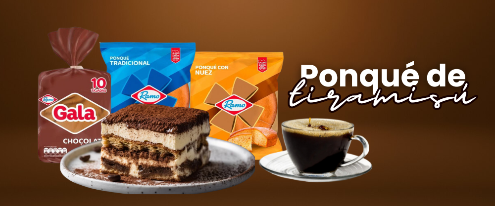 Tiramisú Colombiano con Ponqué de Vino