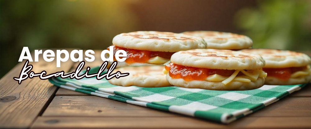 🍴 Arepas rellenas con bocadillo y queso: una sorpresa salada con alma dulce