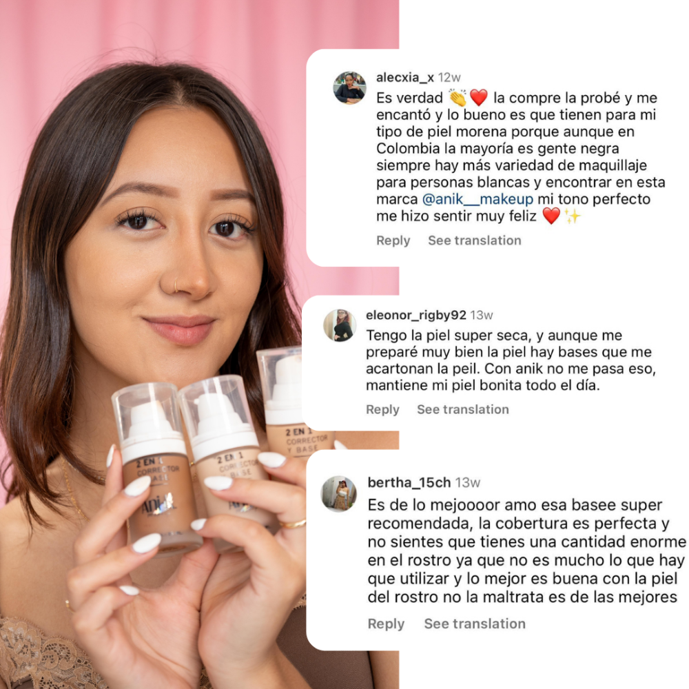 Anik Makeup Base Bonita 2 en 1 - 28ml