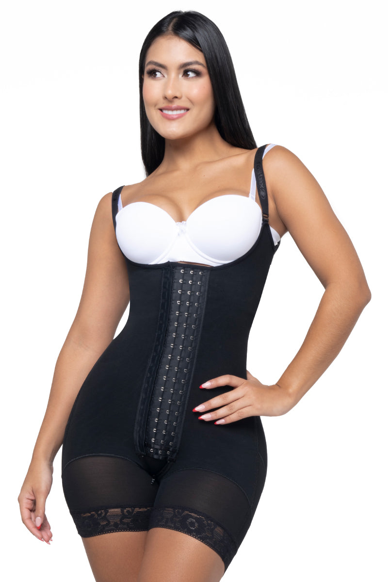 FAJITEX Faja colombiana corta con cuatro niveles de broches, perfect push up Ref. 022531