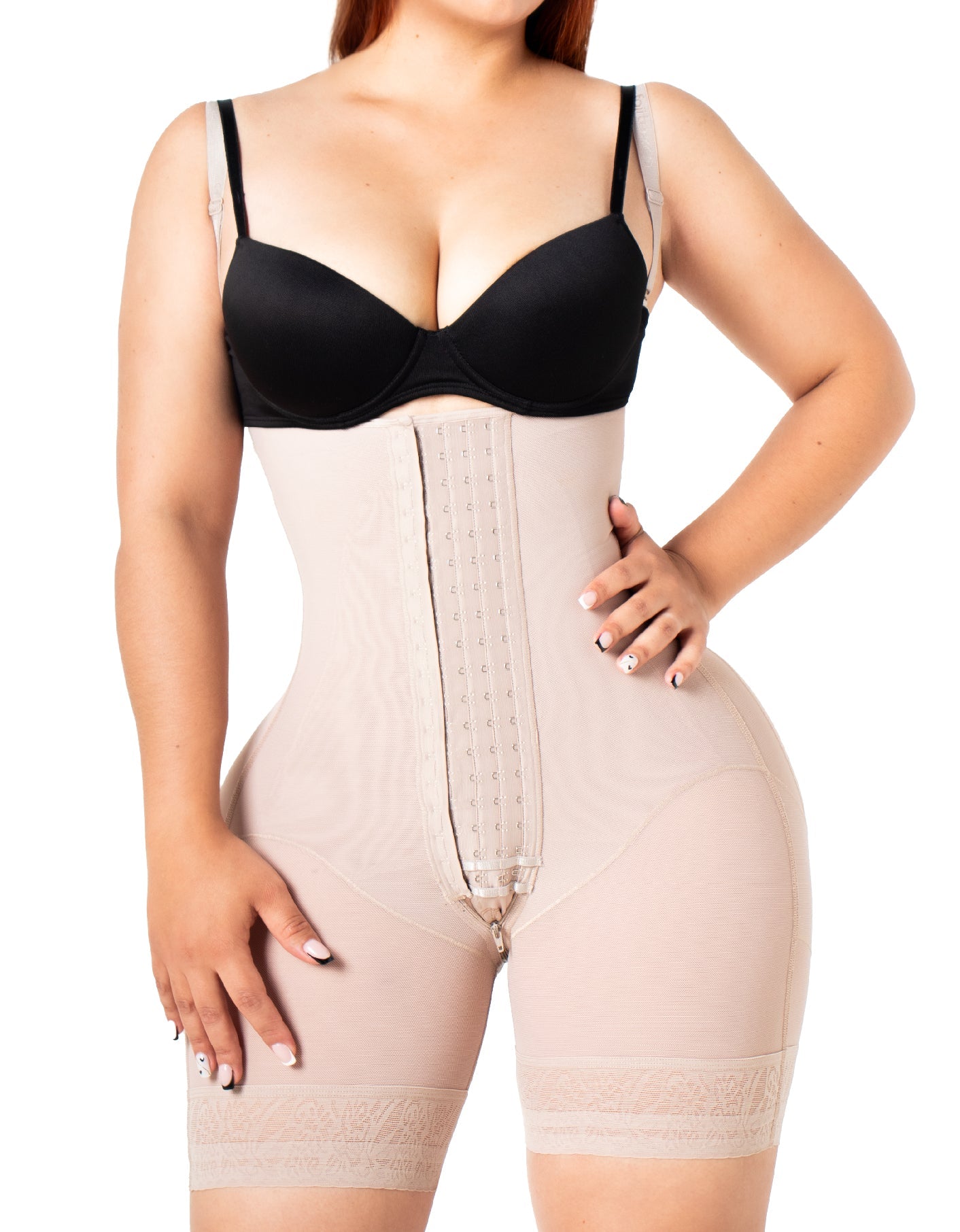 FAJITEX Faja media pierna reloj de arena con cuatro niveles de broches Ref. 022536