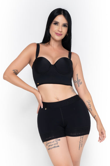 Fajitex Low Rise Butt Lifting Shorts Ref 024640 High Compression Shapewear Sculpting Curves
