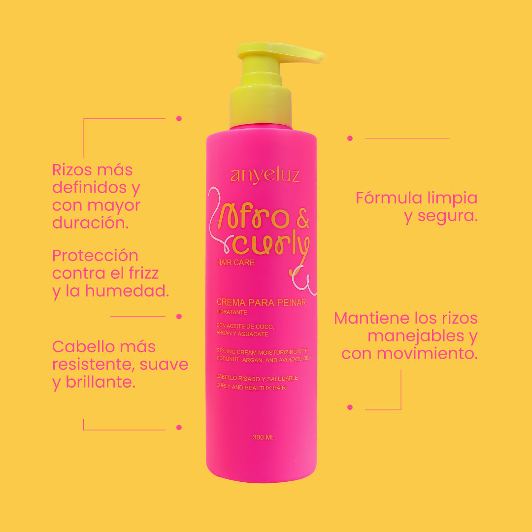 ANYELUZ CREMA PARA PEINAR HIDRATANTE AFRO & CURLY 300ML