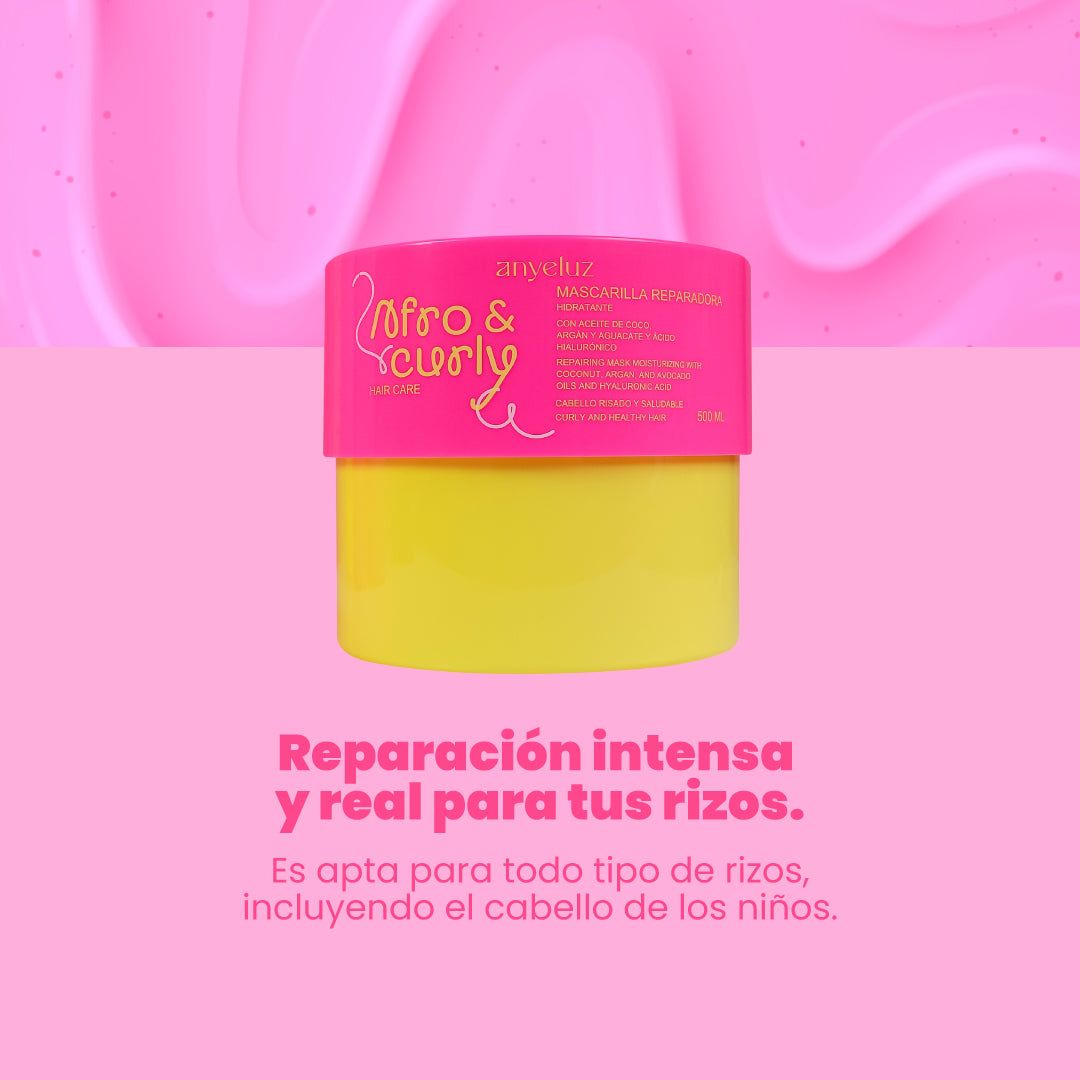 ANYELUZ MASCARILLA REPARADORA HIDRATANTE AFRO & CURLY 500ML