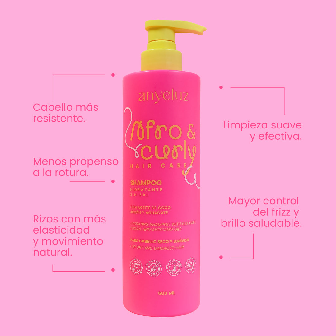 ANYELUZ SHAMPOO HIDRATANTE AFRO & CURLY 600ML
