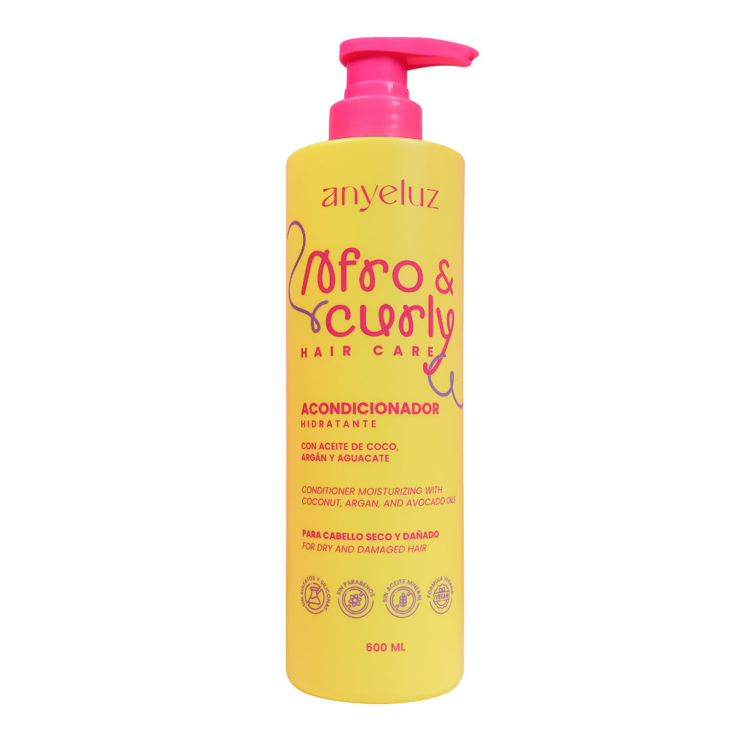 ANYELUZ ACONDICIONADOR HIDRATANTE AFRO & CURLY 600ML