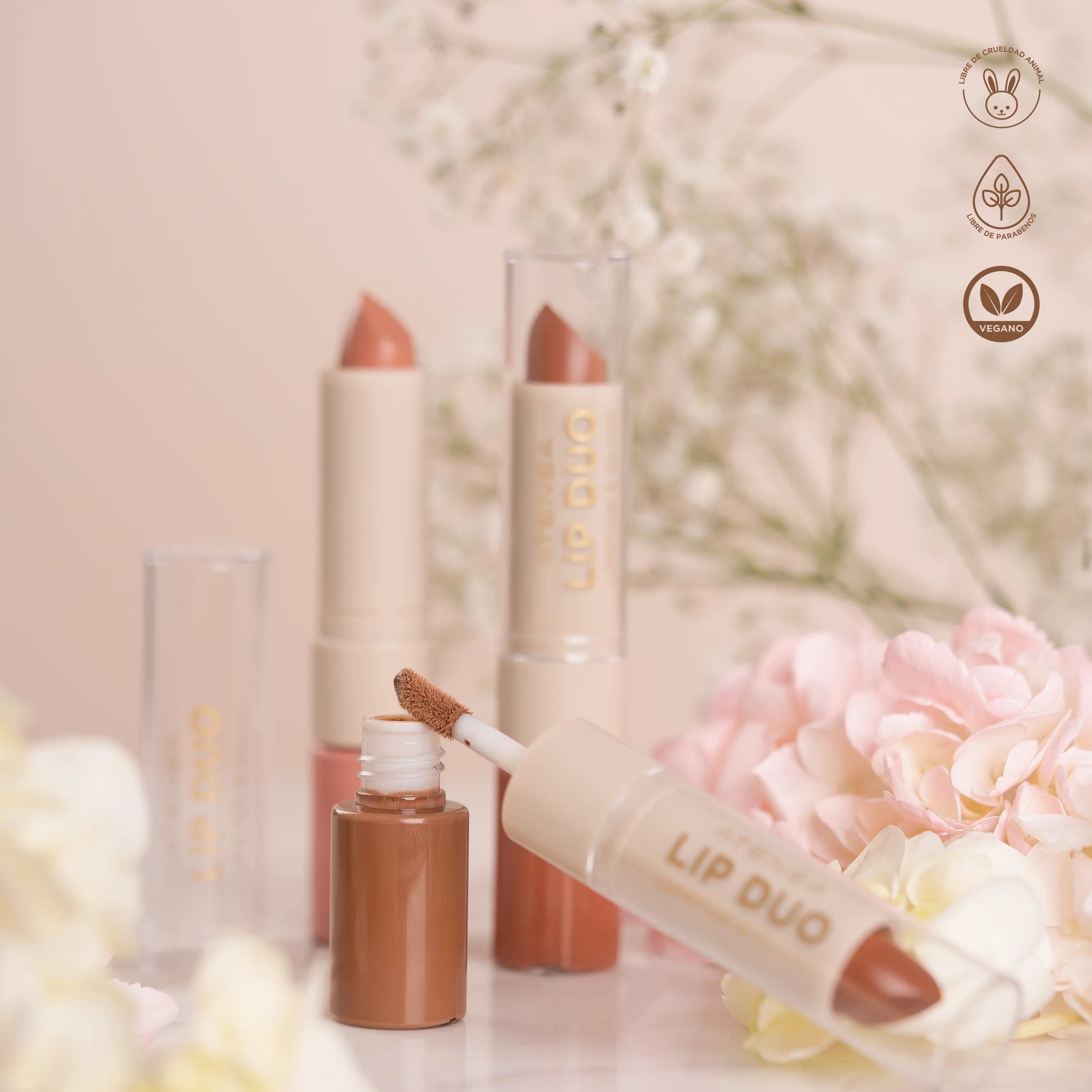 ATENEA LIP DUO LIPSTICK Y GLOSS COLLECTION