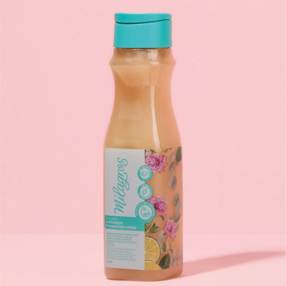 Milagros Shampoo Anticaspa prevencion caida - 450ml