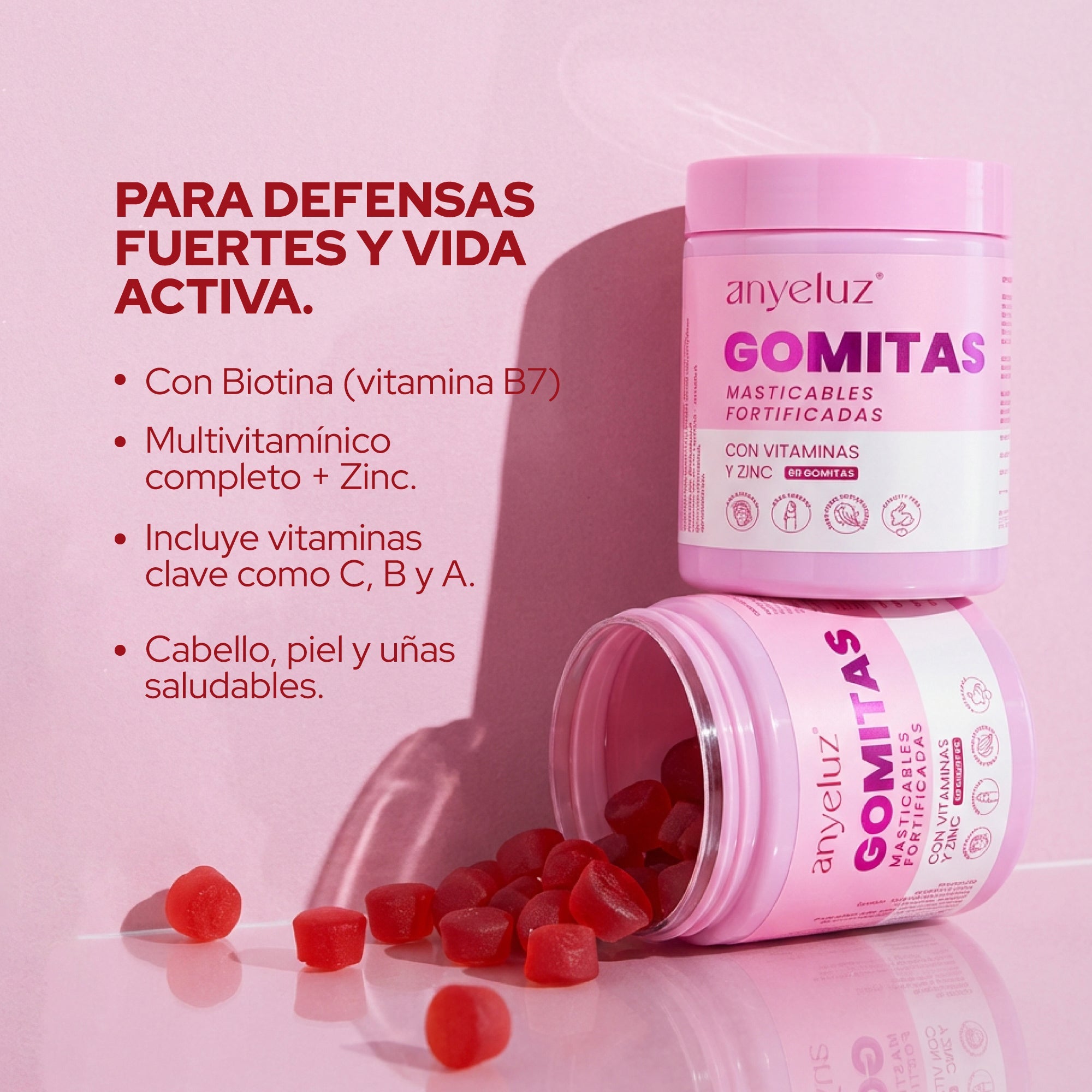 ANYELUZ GOMITAS DE BIOTINA FORTIFICADAS 180g