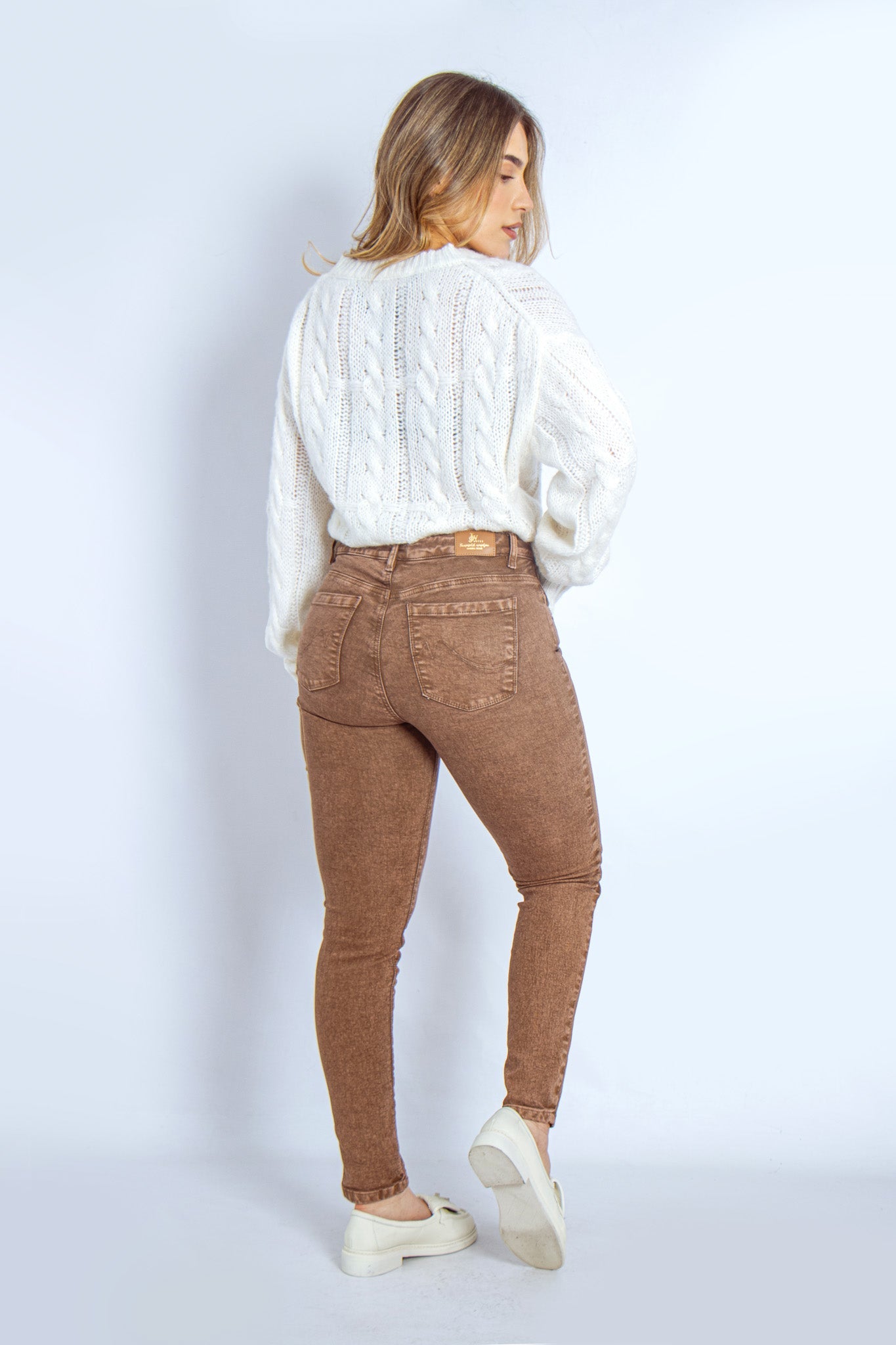 Joy Staz Colombian Jeans Skinny Clasico Tiro Alto Levanta Cola 116014 Jeans Colombianos