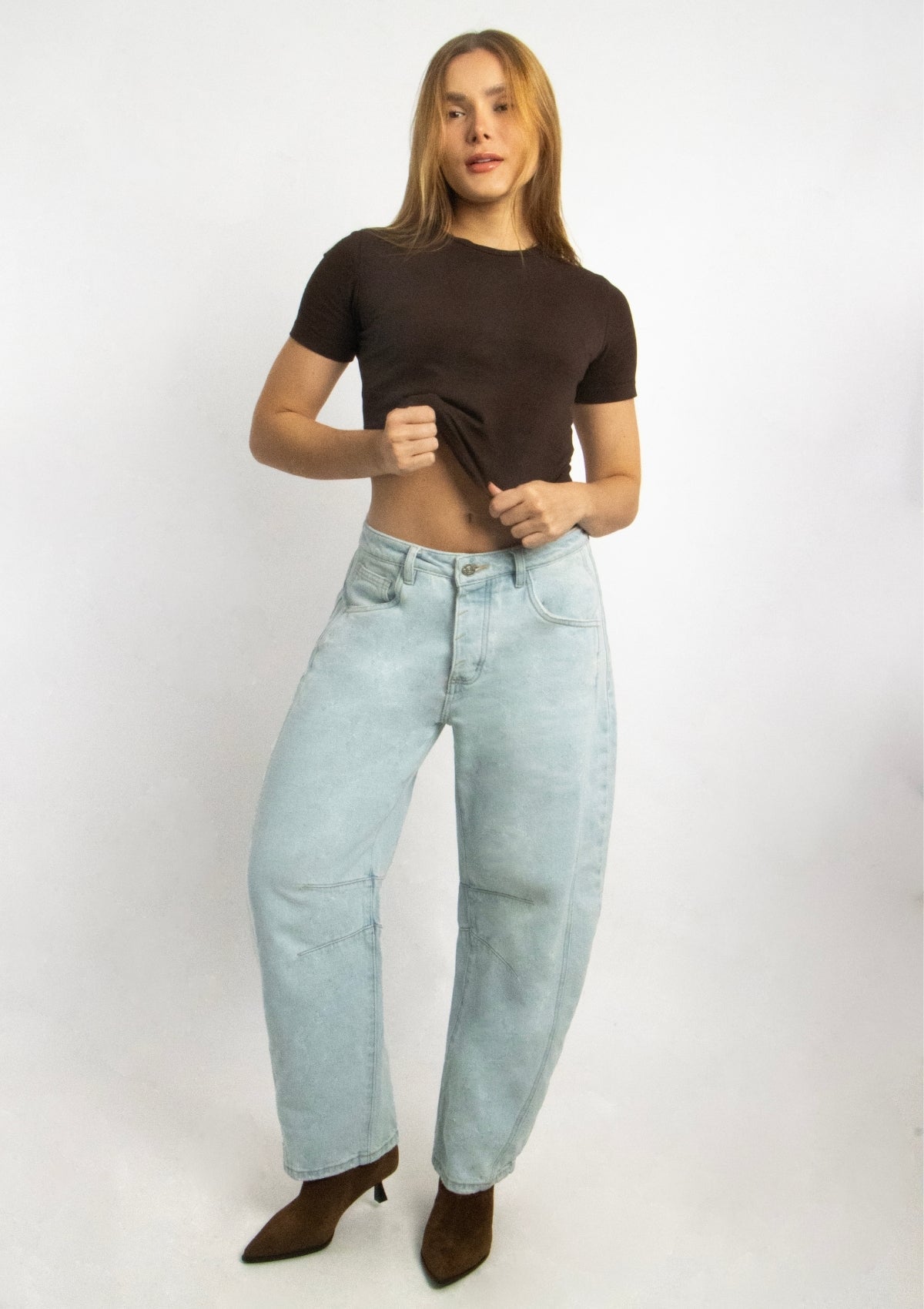 Joy Staz Colombian Jeans Barrel Jean Tono Claro 716000 Jeans Colombianos