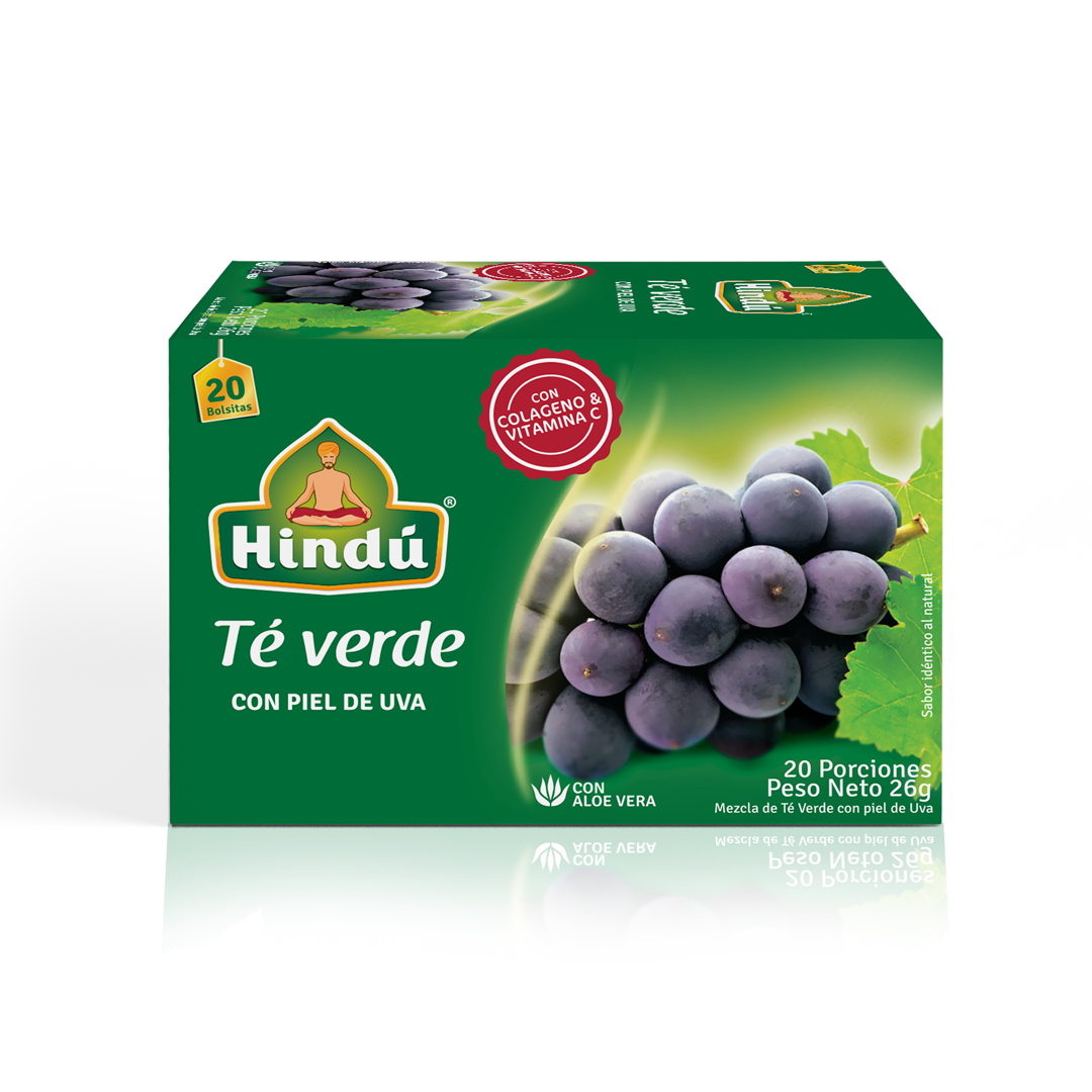 HINDU Te Verde Piel de Uva x20unidades