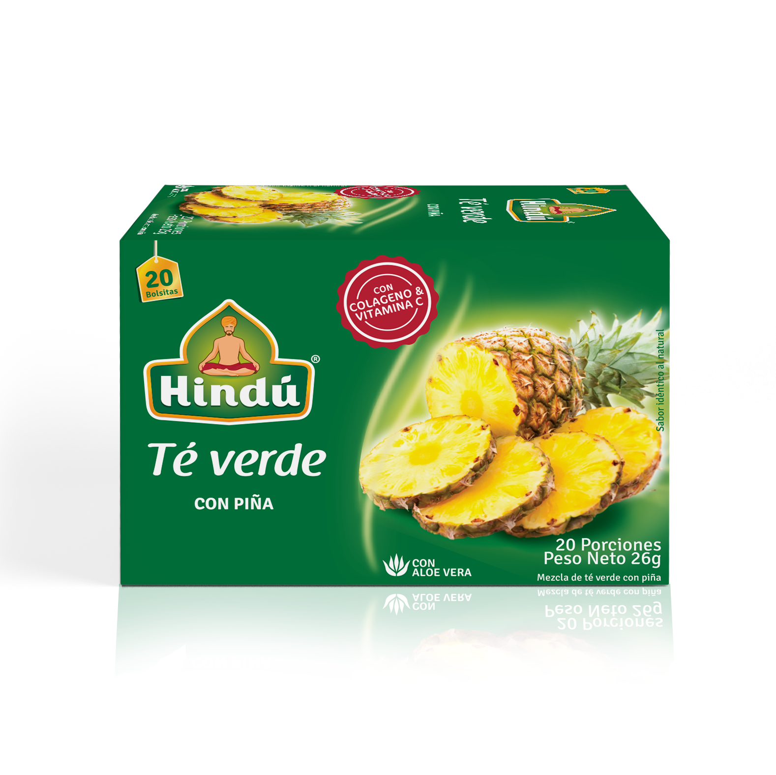HINDU Te Verde con Pina x20unidades