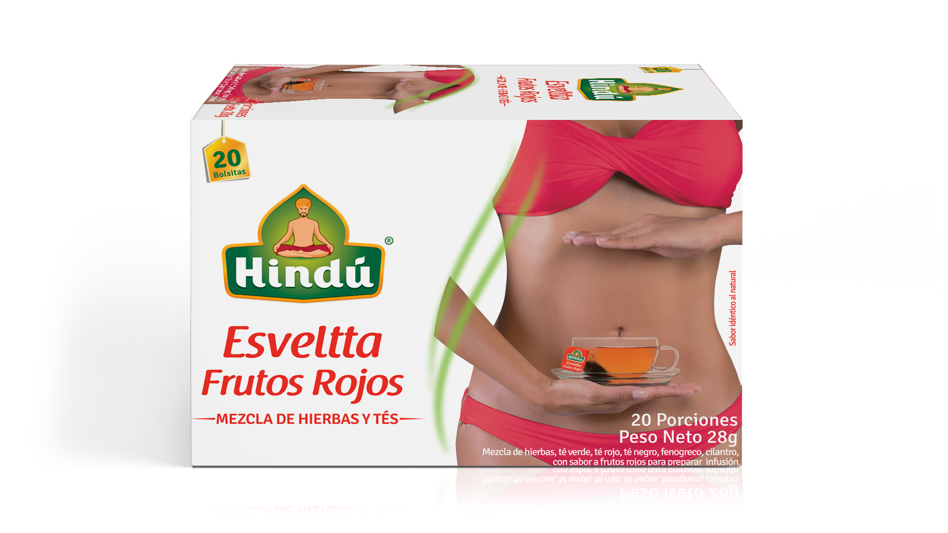 Aromatica HINDU Esveltta Frutos Rojos x20unidades