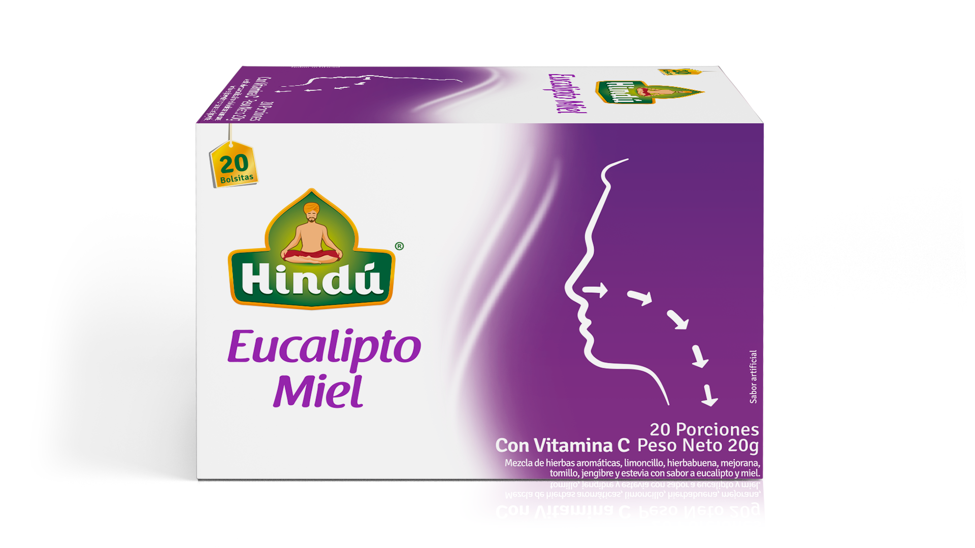 HINDU Infusion Saludable Eucalipto y Miel x20unidades
