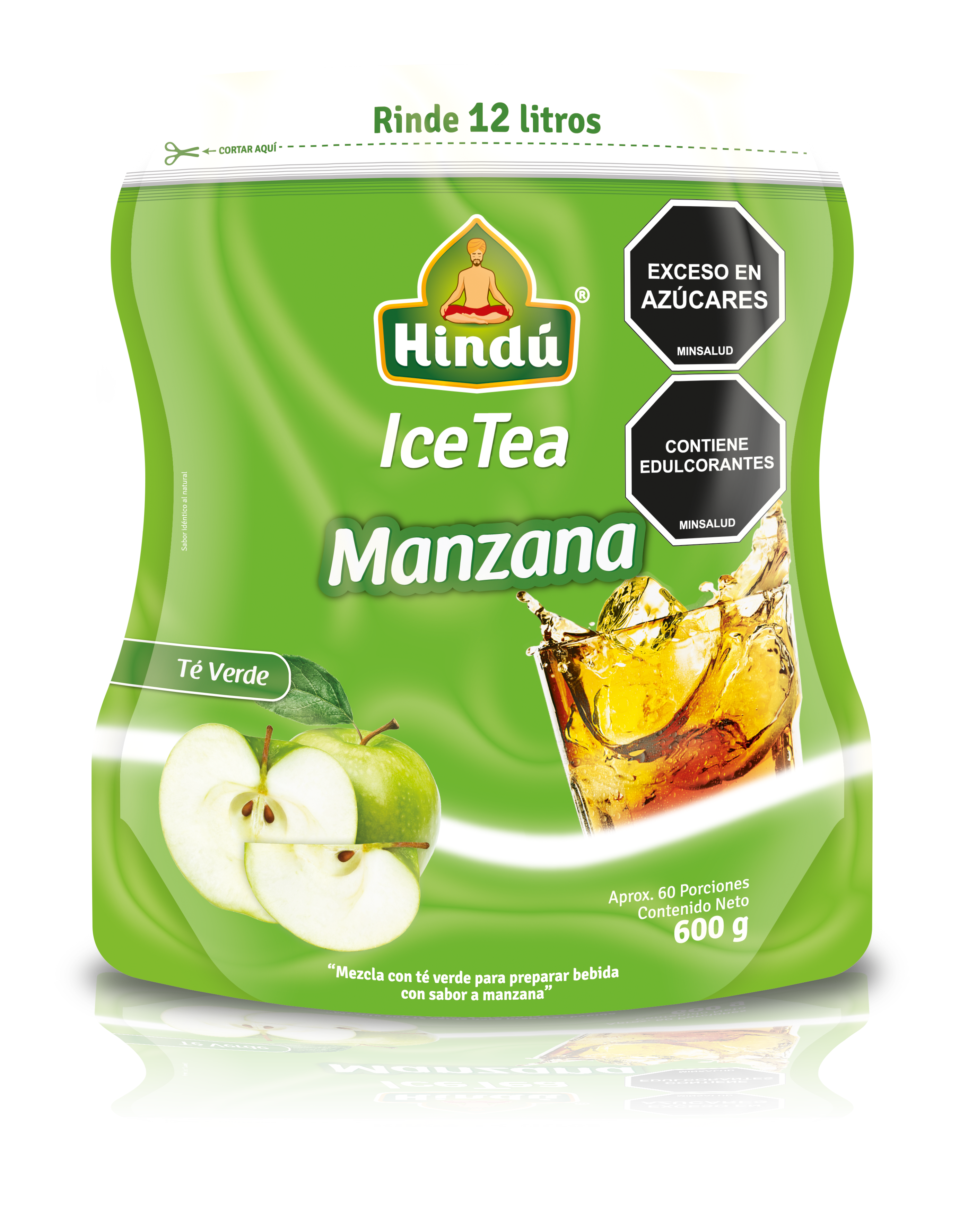 HINDU Ice Tea manzana verde x600gr