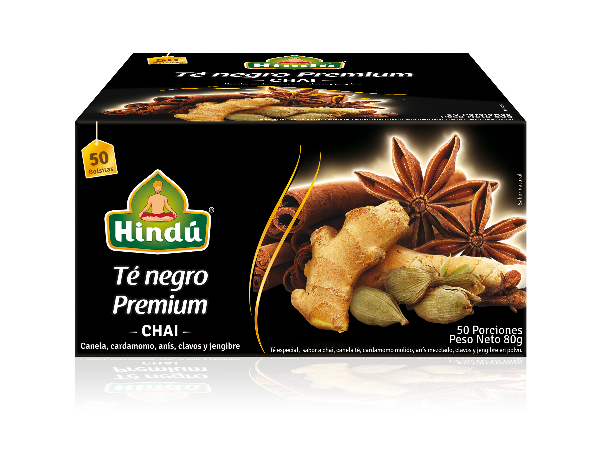 HINDU Premium Black Tea Chai x50 units