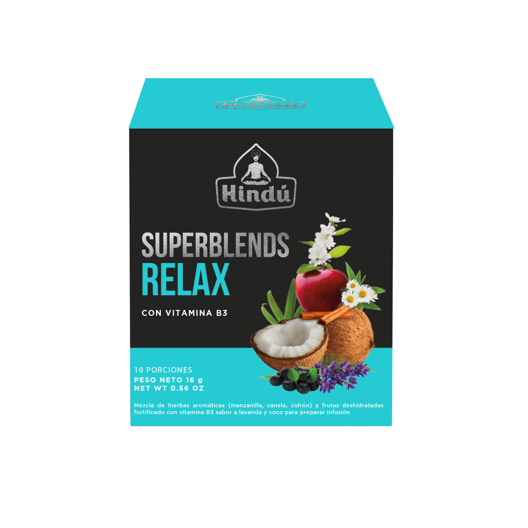 HINDU SUPERBLENDS RELAX X10UNIDADES
