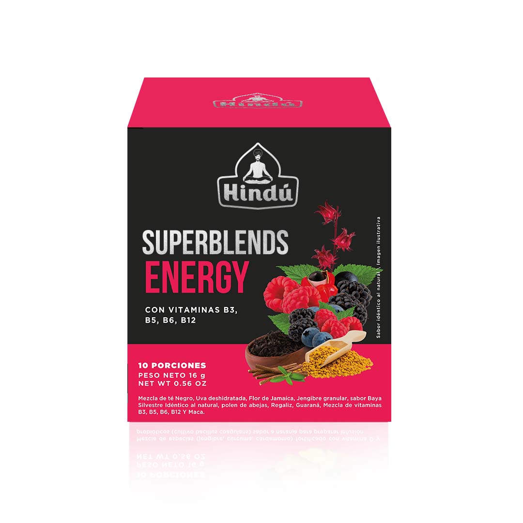 HINDU SUPERBLENDS ENERGIZANTE X10UNIDADES