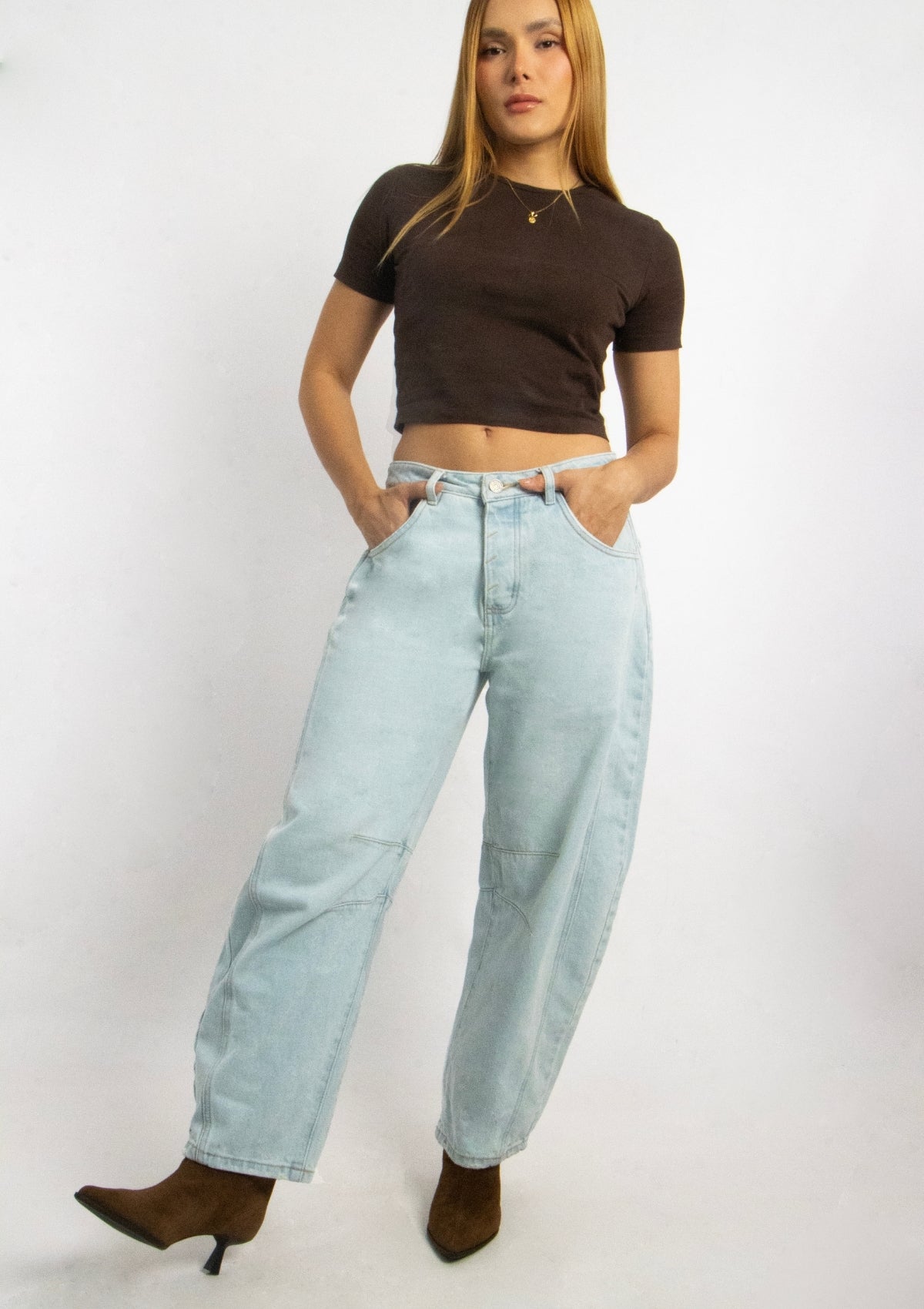 Joy Staz Colombian Jeans Barrel Jean Tono Claro 716000 Jeans Colombianos