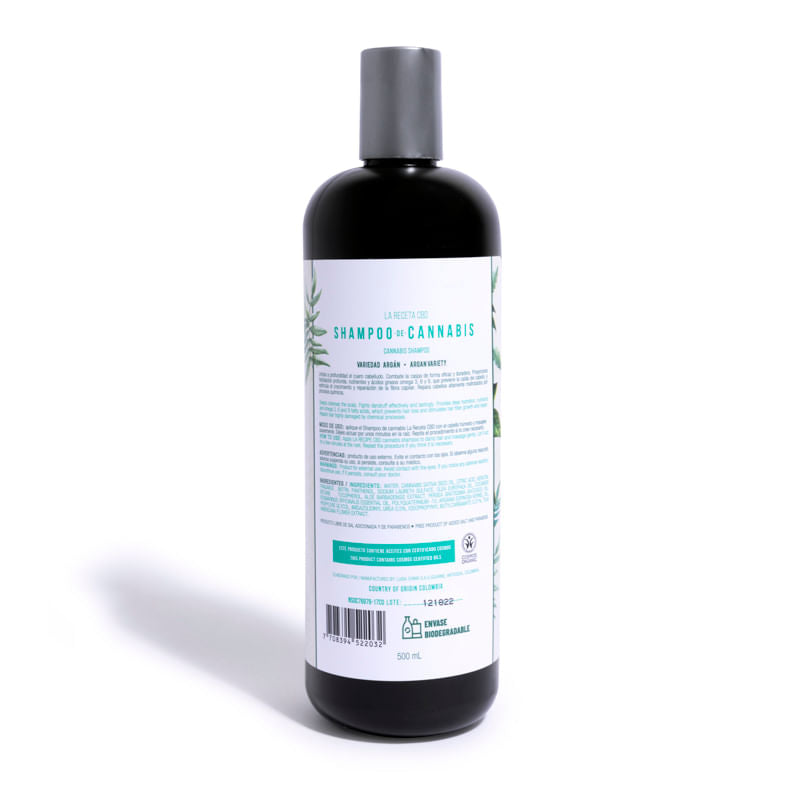 Kaba la Receta Shampoo de Argan Para Cabello Seco x500ml