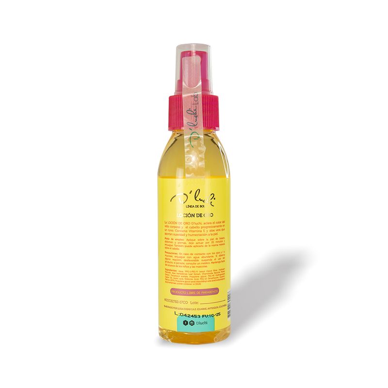 Kaba D'luchi Locion de Oro - Aclarante de Vello Corporal  x120ml