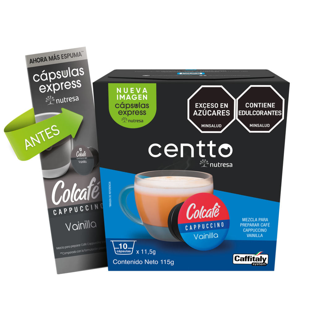 Colcafe vanilla coffee centto x10uni x11.5gr each