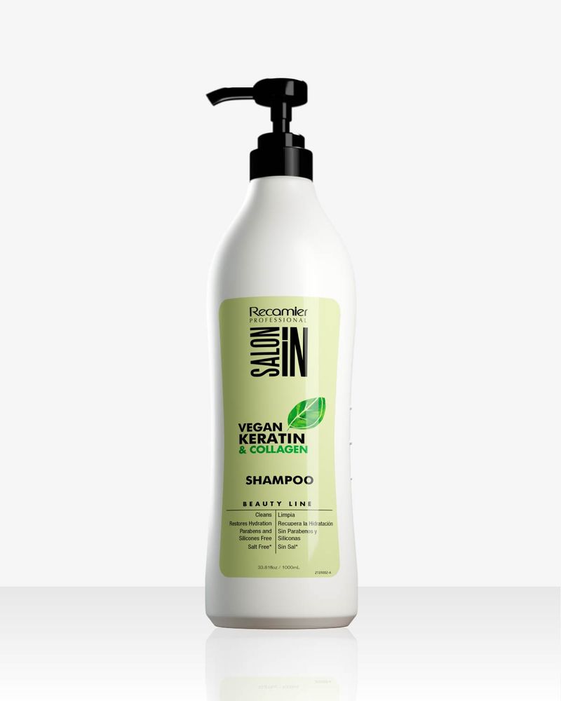 Recamier Salon In Shampoo Vegan Keratin Collagen x 1000 ml