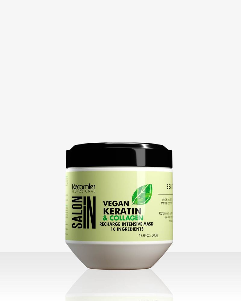 RECAMIER SALON IN RECHARGE INTENSIVO KERATINA VEGANA Y COLAGENO 500 GR