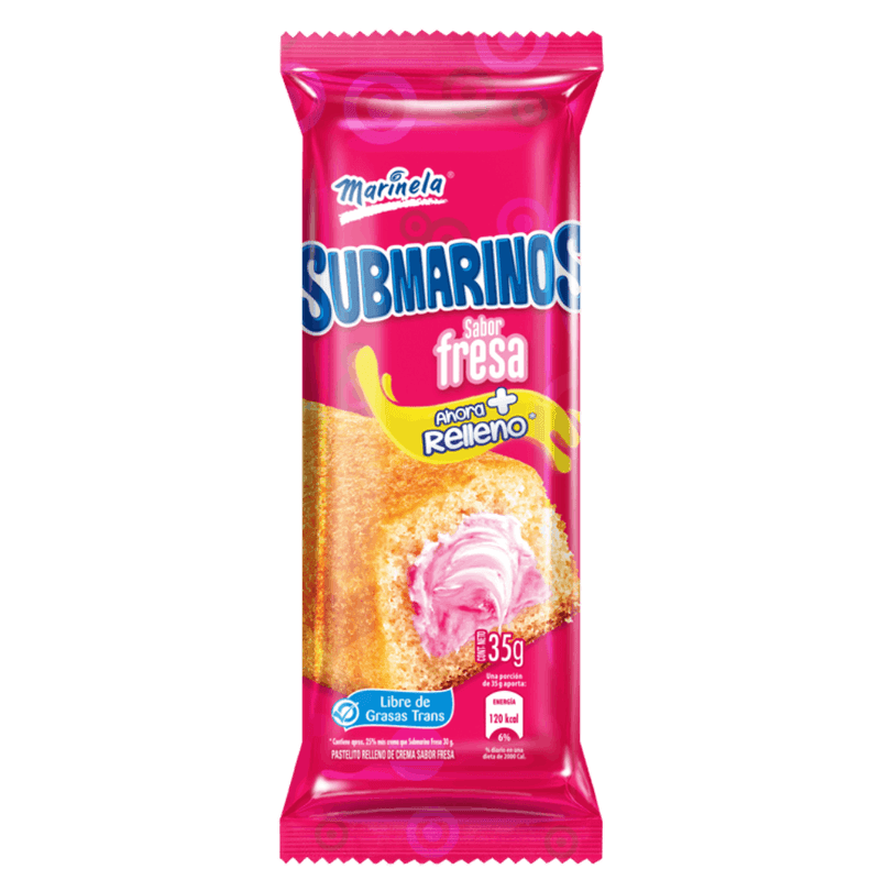 PONQUE SUBMARINO FRESA MARINELA 35g