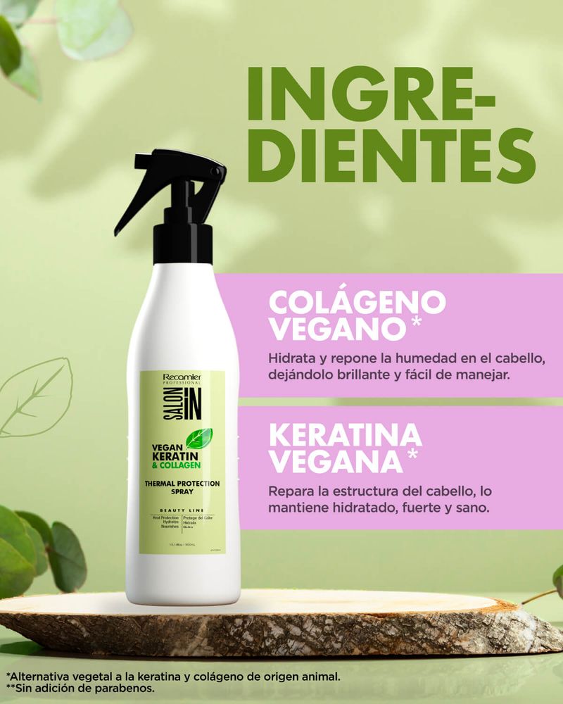 Recamier Salon In Vegan Keratin Collagen ThermProtect 300ml