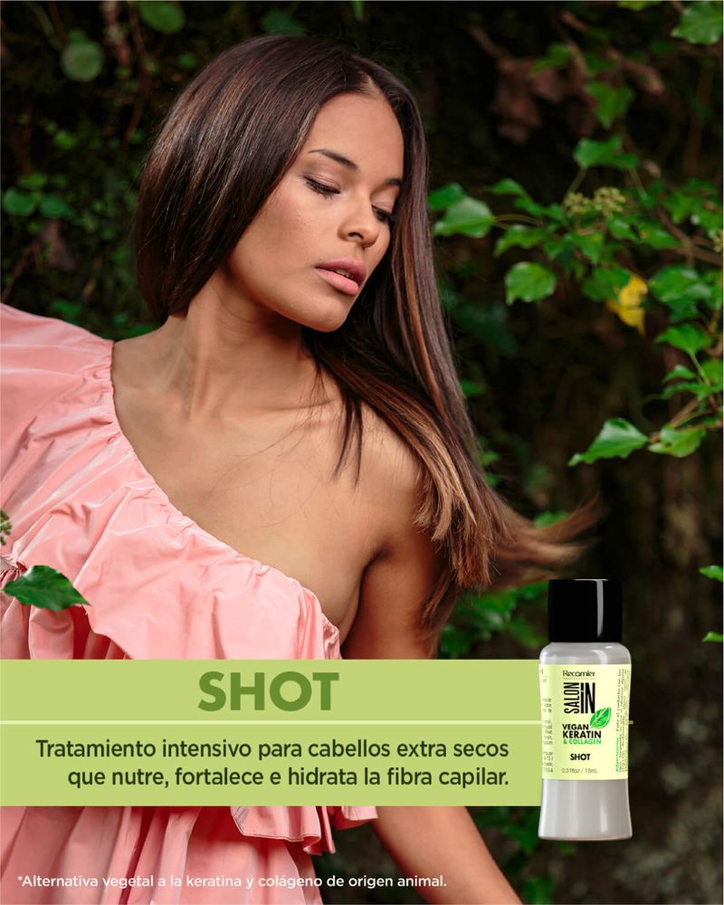 Recamier Salon In Shot Vegan Keratin Collagen dosis x 15 ml
