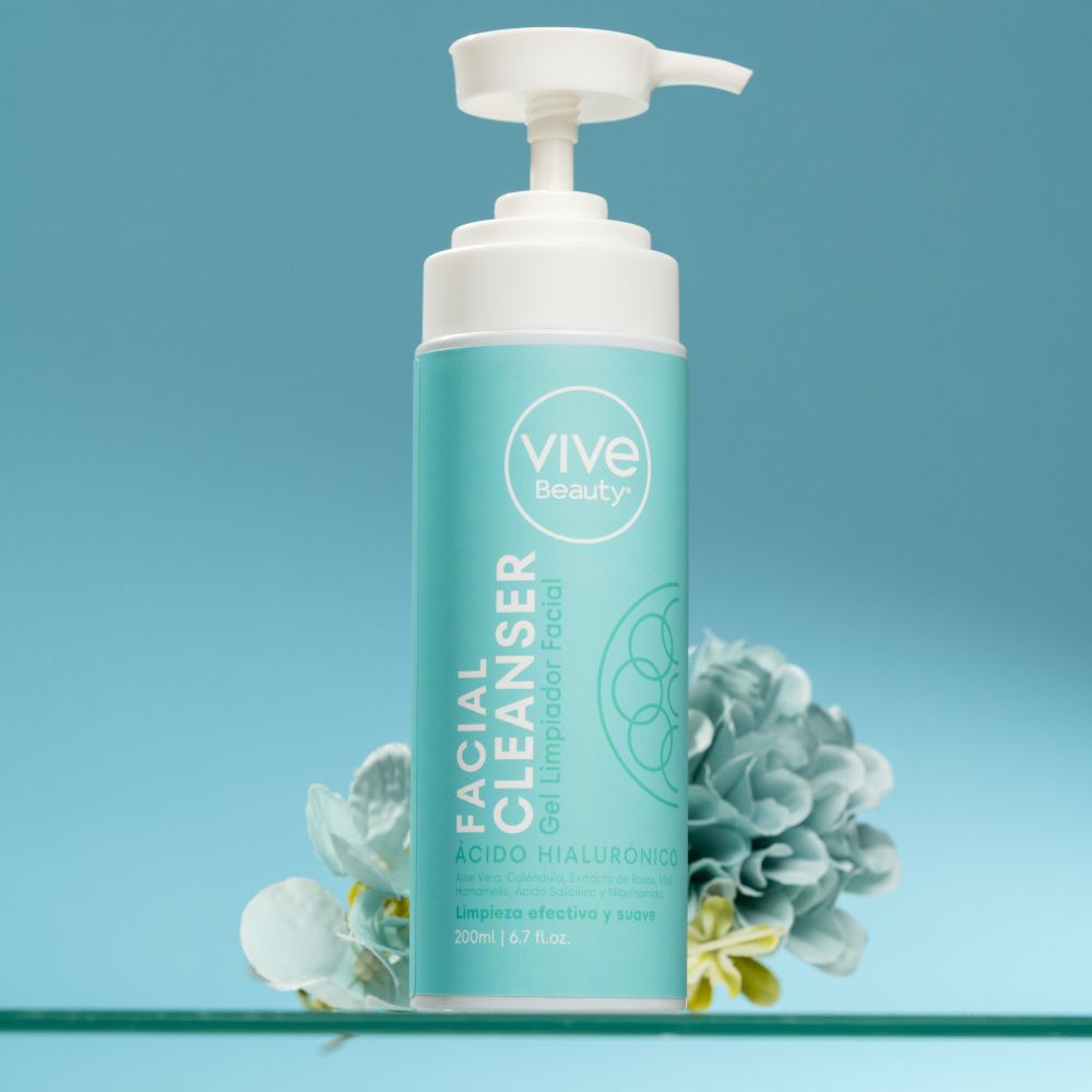 Vive Beauty Gel Limpiador Facial Acido Hialuronico 200 ml