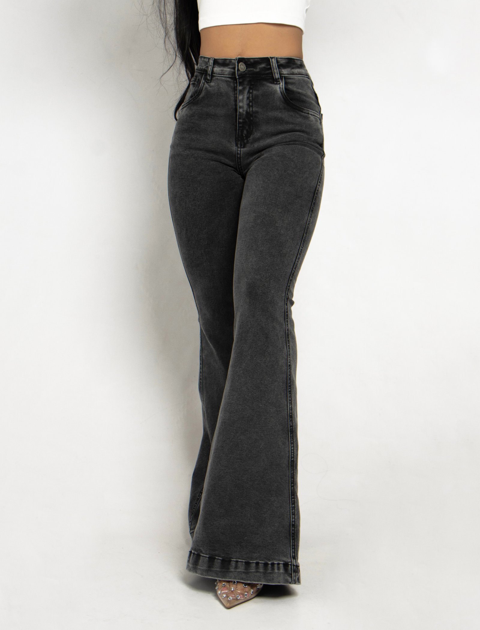 Joy Staz Colombian Jeans Flare Bota Campana Azul Medio 715072 Jeans Colombianos