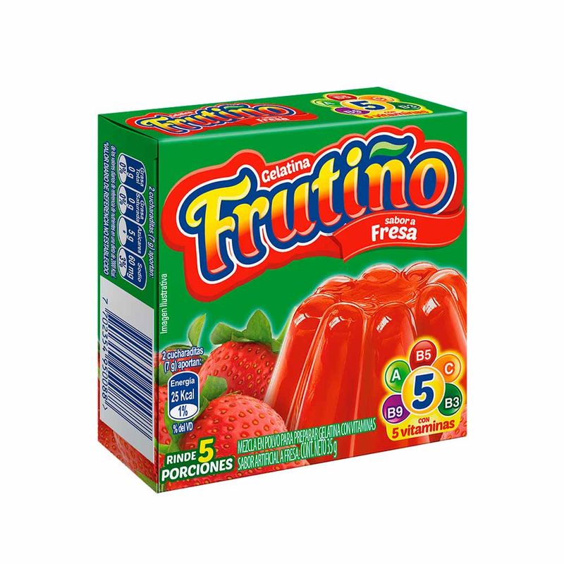 Gelatina Frutino sabor fresa x35gr