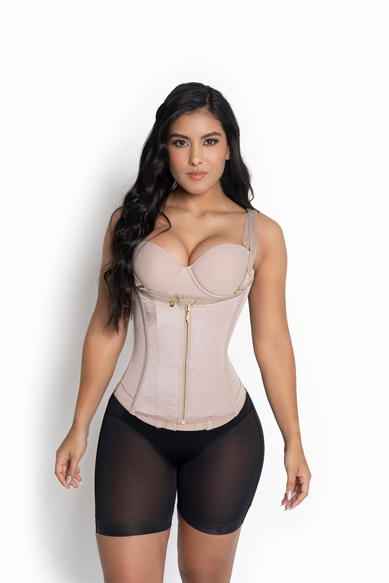FAJITEX Colombian girdle | Luxury waist cincher with 4 clasps Ref. 222253